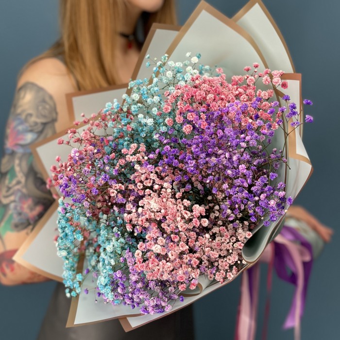 9 нежных гипсофил MIX