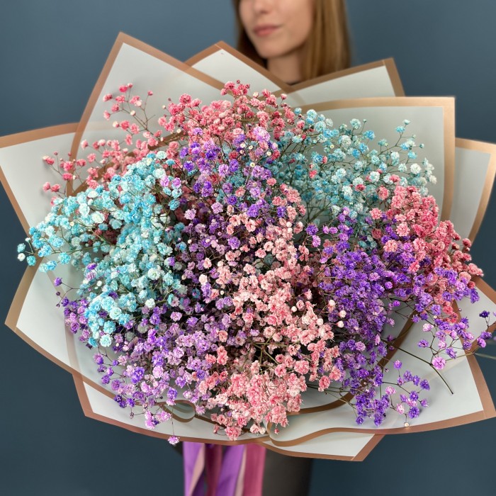 9 нежных гипсофил MIX