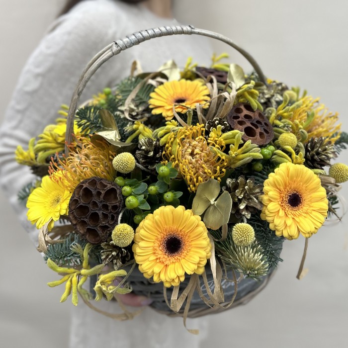 Букет дня в корзине Очарование