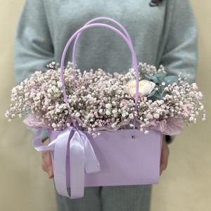 Букет дня в коробке Стильный Сюрприз