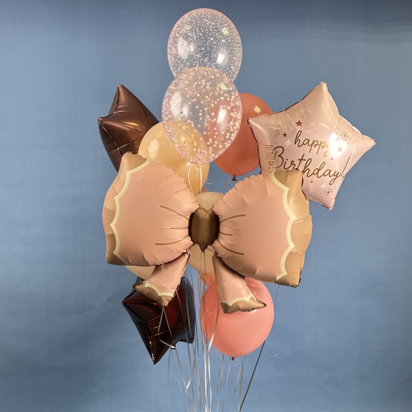 Набор шаров Бант с днем рождения