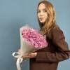 17 сиреневых роз 50 см