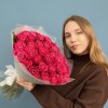 41 малиновая роза Муви Стар 40 см