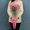 9 кустовых розовых роз Жизель 50 см