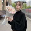 9 кустовых пионовидных роз Мансфилд парк 50см