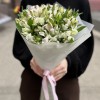Букет из 15 бело-фиолетовых Альстромерий