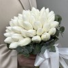 Букет невесты из белых тюльпанов