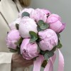 Букет невесты из пионов и эвкалипта Нежность