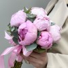 Букет невесты из пионов и эвкалипта Нежность