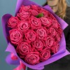 25 малиновых роз Шангрила 40 см