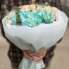 Гортензия с кустовой розой на день рождение подруги