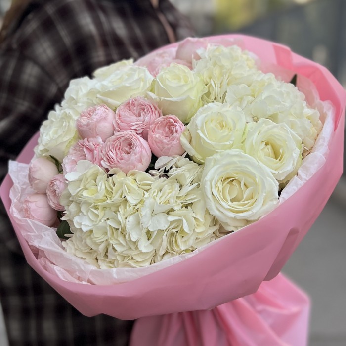 Нежный букет на день рождения сестры