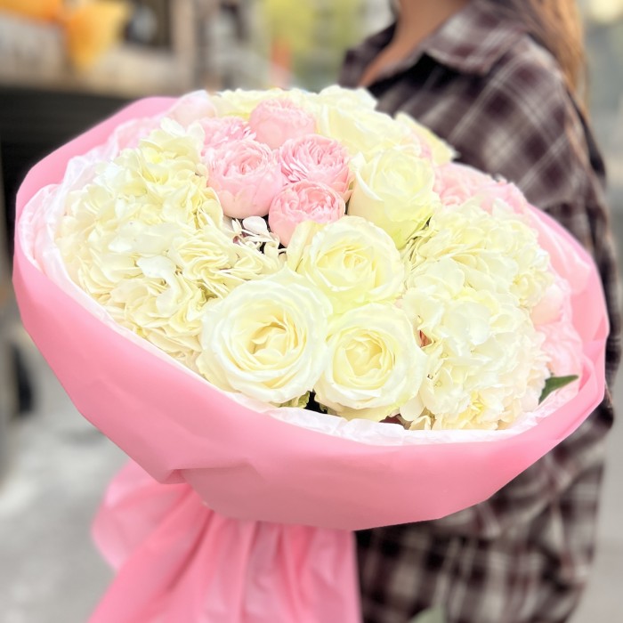 Нежный букет на день рождения сестры