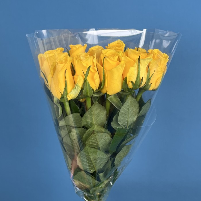 Роза 40 см Жёлтая
