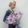 25 кустовых пионовидных роз Лавандер Бабблз 40 см