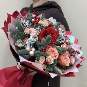 Букет дня с розами Радость