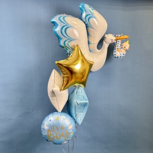 Набор шаров для мальчика Аист прилетел