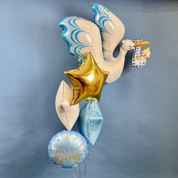 Набор шаров для мальчика Аист прилетел