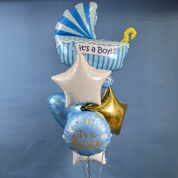 Набор шаров коляска для мальчика