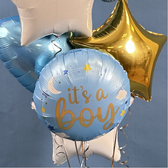 Набор шаров коляска для мальчика