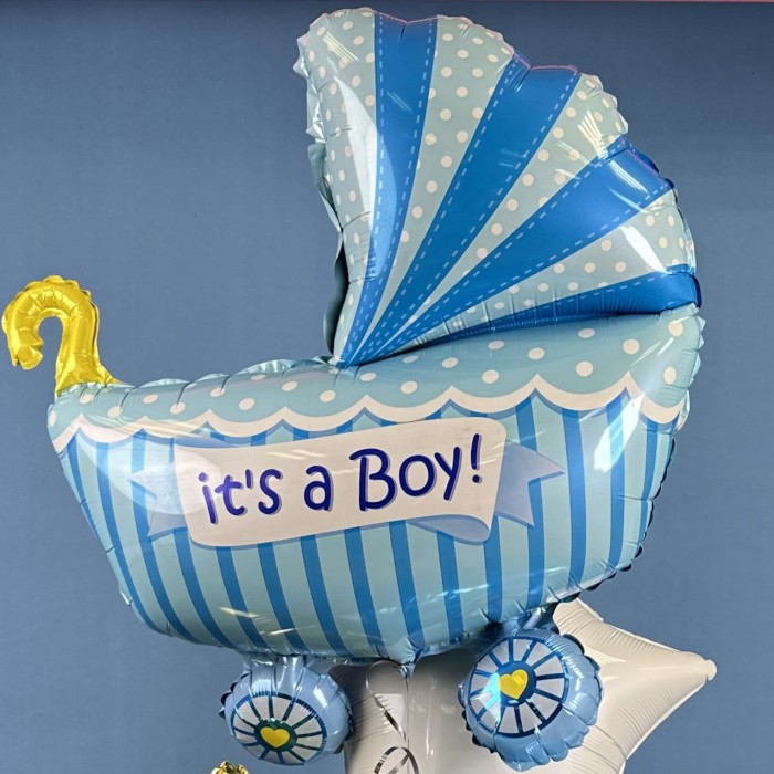 Набор шаров коляска для мальчика