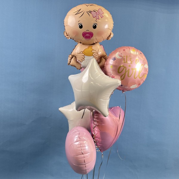 Набор шаров малыш девочка