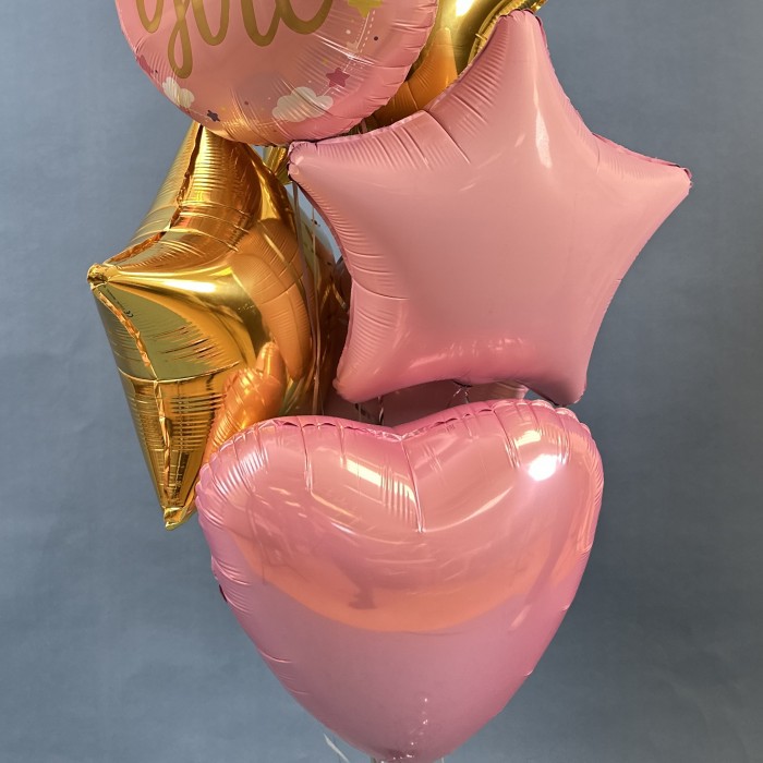 Набор шаров на рождение девочки