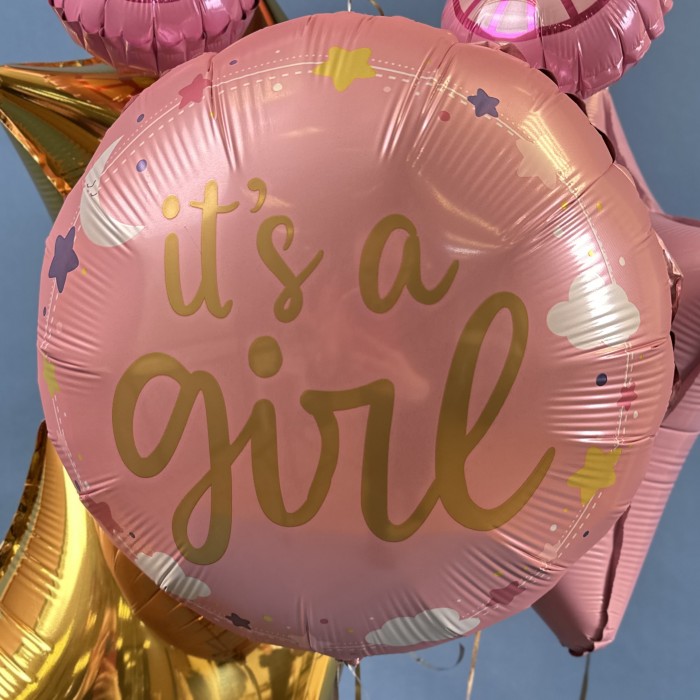 Набор шаров на рождение девочки