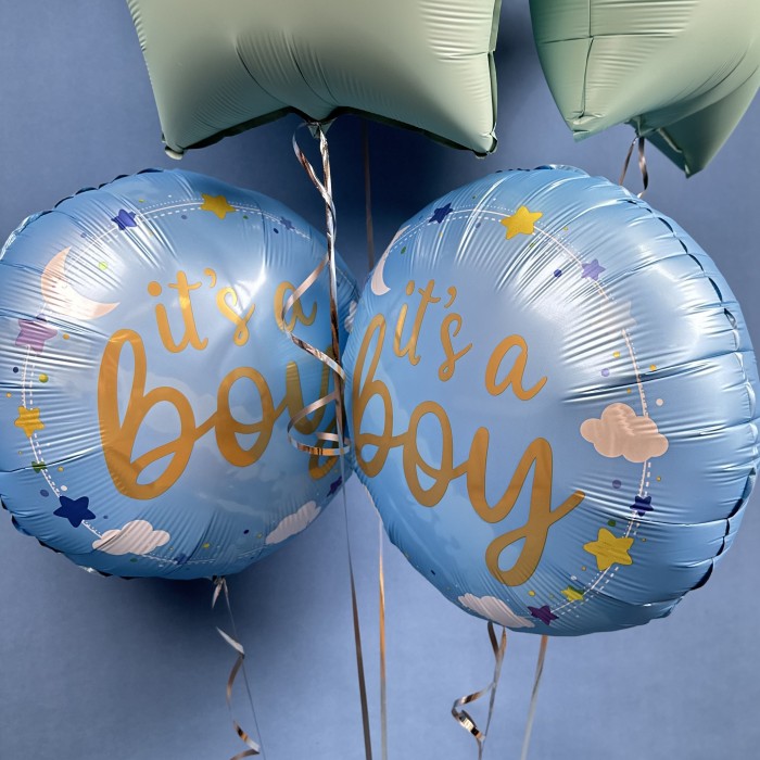 Набор шаров на рождение мальчика