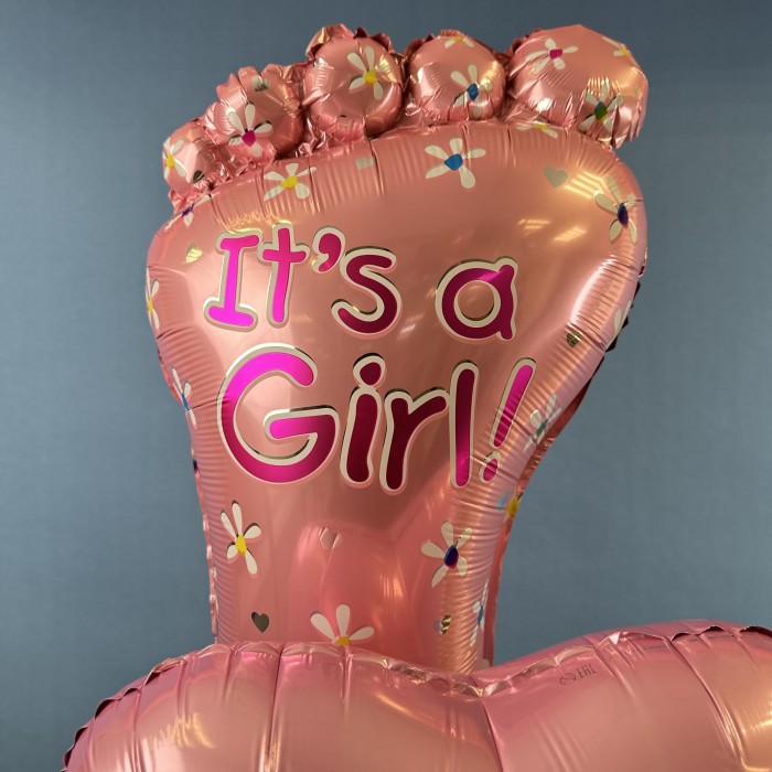 Набор шаров ножка малыша девочка