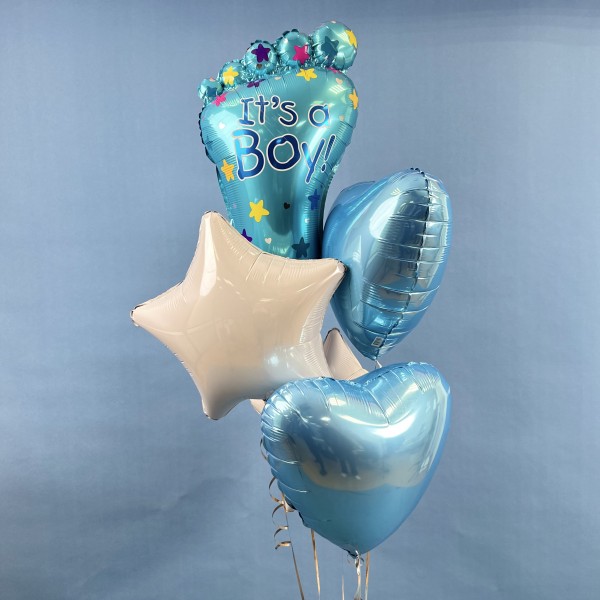 Набор шаров ножка малыша мальчик