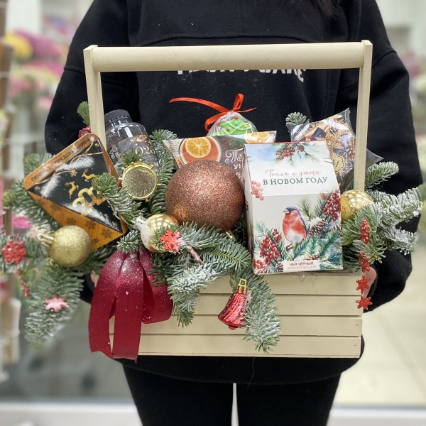 Новогодняя композиция Сладкое чаепитие