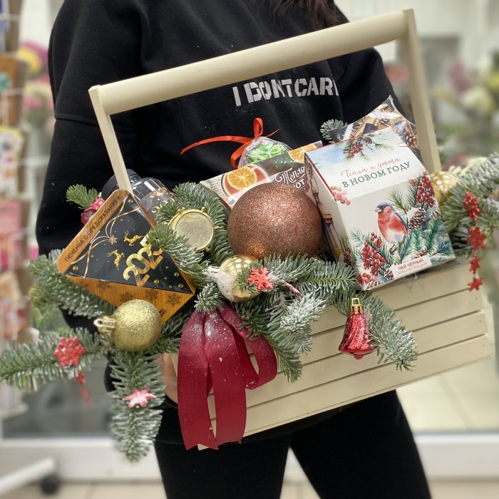 Новогодняя композиция Сладкое чаепитие