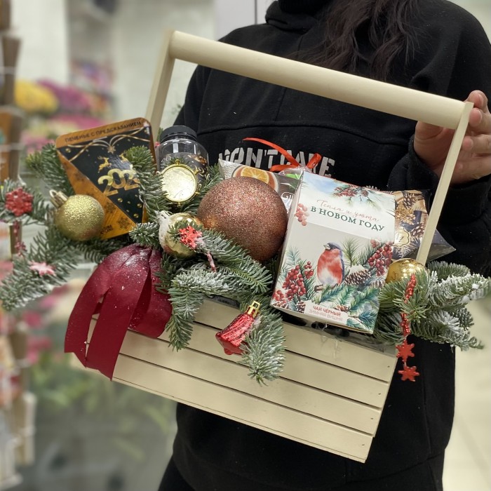 Новогодняя композиция Сладкое чаепитие