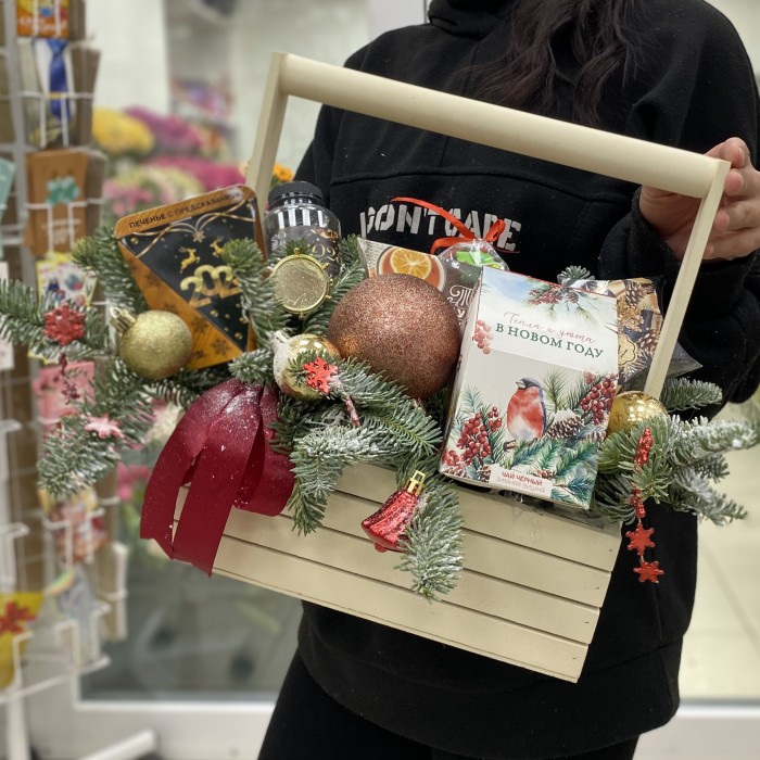 Новогодняя композиция Сладкое чаепитие