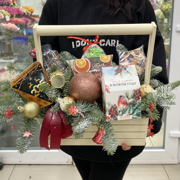 Новогодняя композиция Сладкое чаепитие