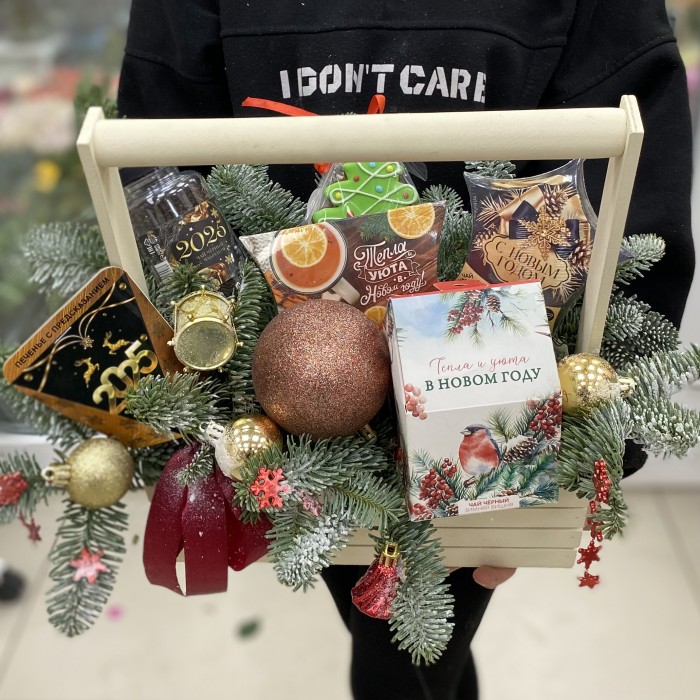 Новогодняя композиция Сладкое чаепитие