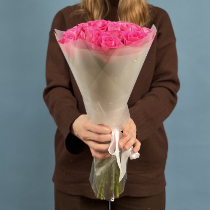 17 розовых роз Аква