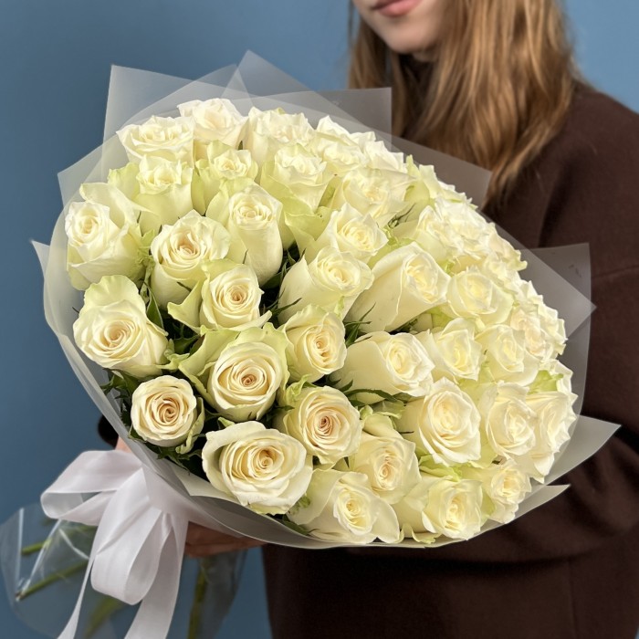 41 белая роза Атена