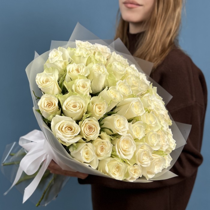 41 белая роза Атена