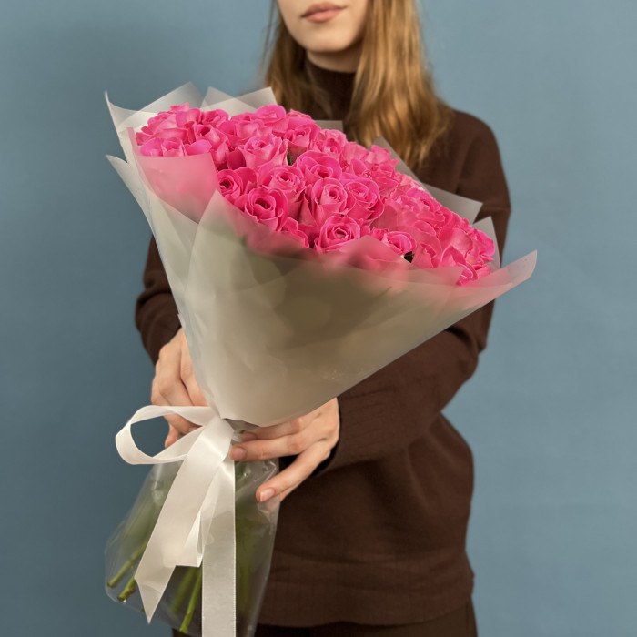 41 розовая роза Аква