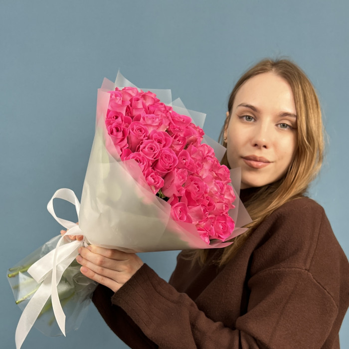 41 розовая роза Аква