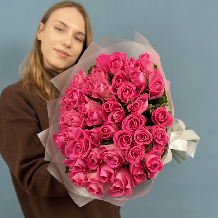 41 розовая роза Аква
