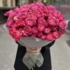 25 кустовых пионовидных роз Вишневая Джульетта