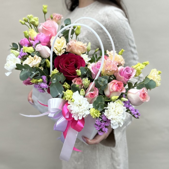 Букет дня Весеннее Небо в коробке