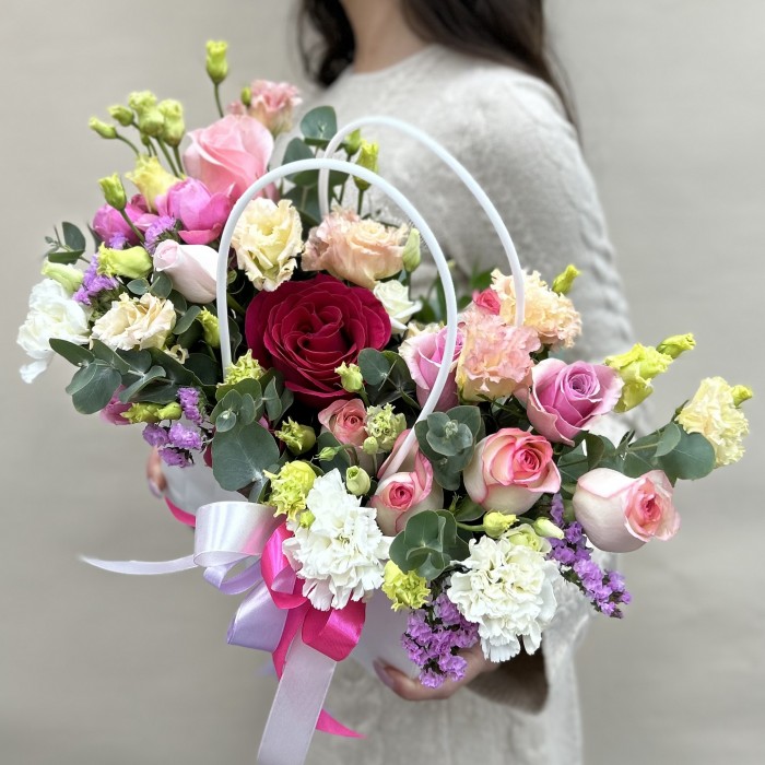 Букет дня Весеннее Небо в коробке