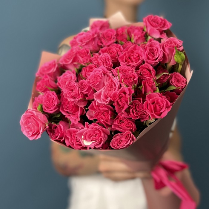 15 кустовых роз Глория 40 см