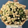 25 кустовых пионовидных роз Саммер-роз 40 см