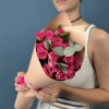 5 кустовых малиновых роз Глория 40 см