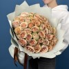51 Зелено-персиковая роза Тедди 40 см